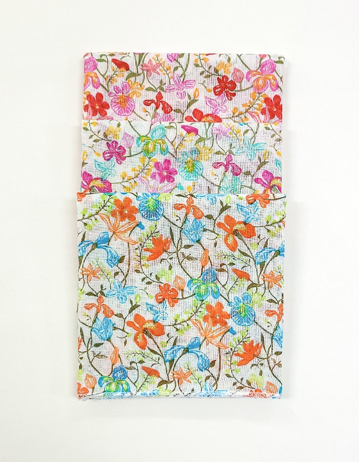 마리엔느 그림꽃 아사 손수건 스카프 53 x 53 (cm)