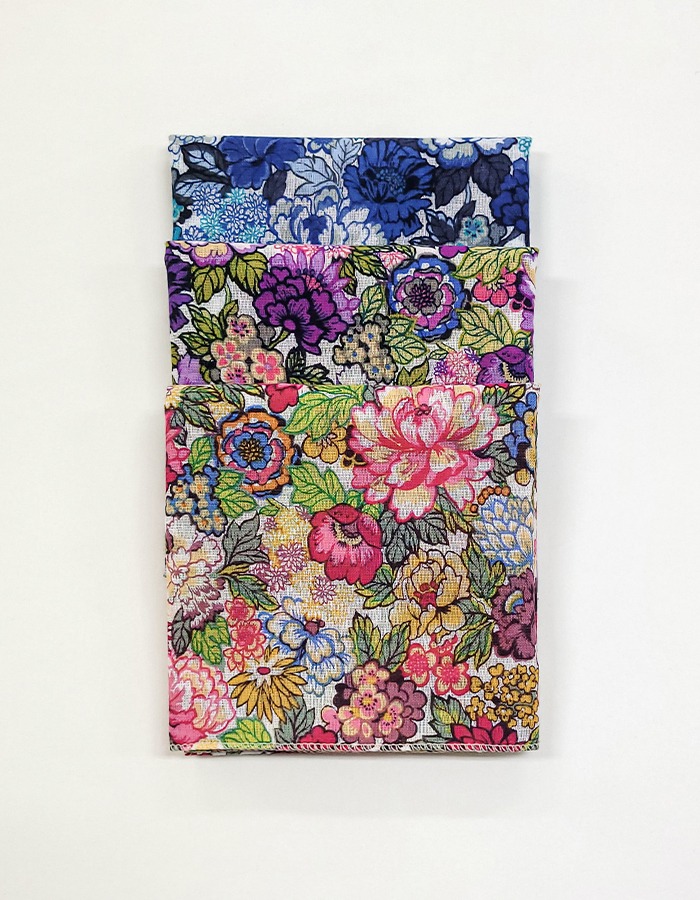 마리엔느 화려한정원 아사 손수건 스카프 53 x 53 (cm)