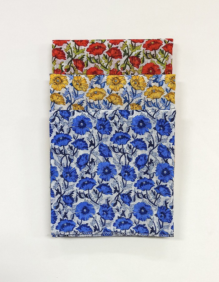 마리엔느 양귀비 아사 손수건 스카프 53 x 53 (cm)