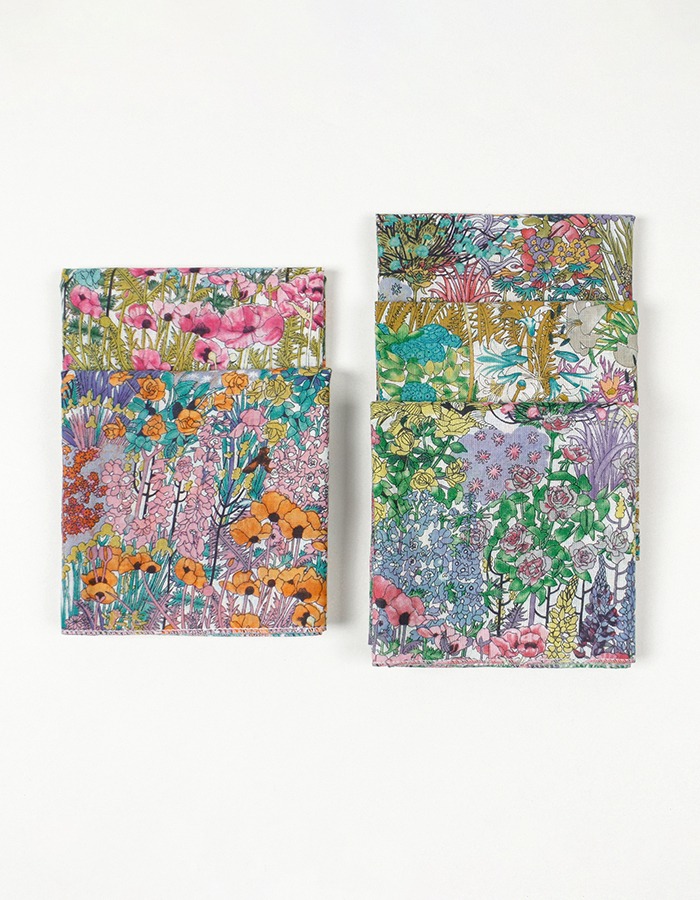 마리엔느 꽃동산 아사 손수건 스카프 53 x 53 (cm)